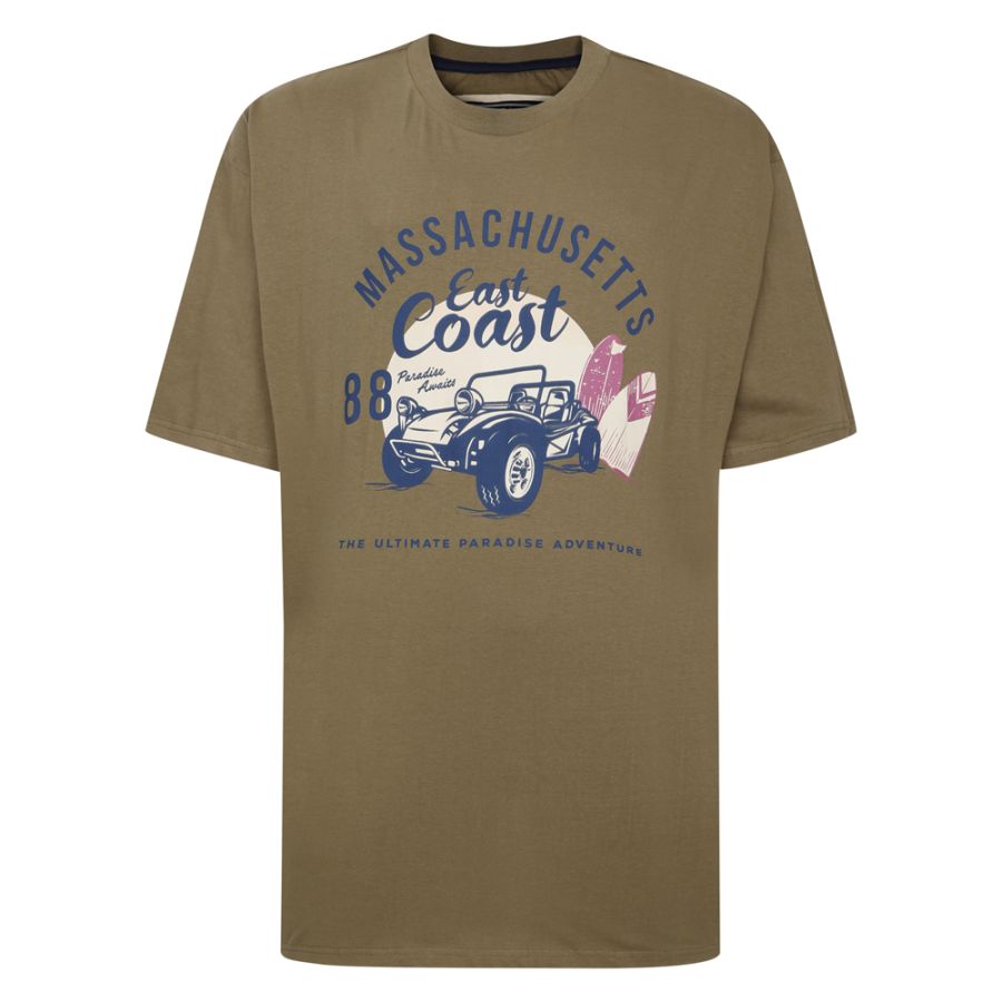 A11730 Ed Baxter Massachusetts Printed T Shirt