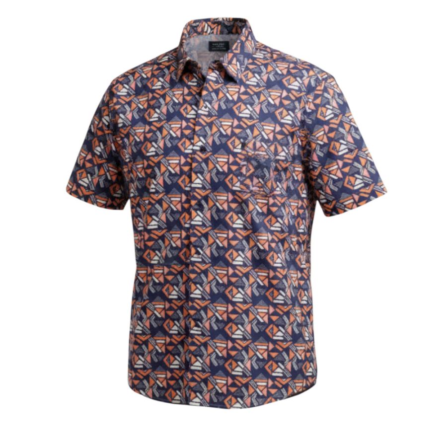 A11742 Double Two Geo Print Shirt