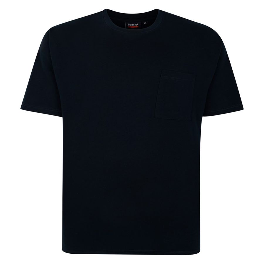 A11749 Espionage Plain Dyed French Terry T-Shirt (Navy)