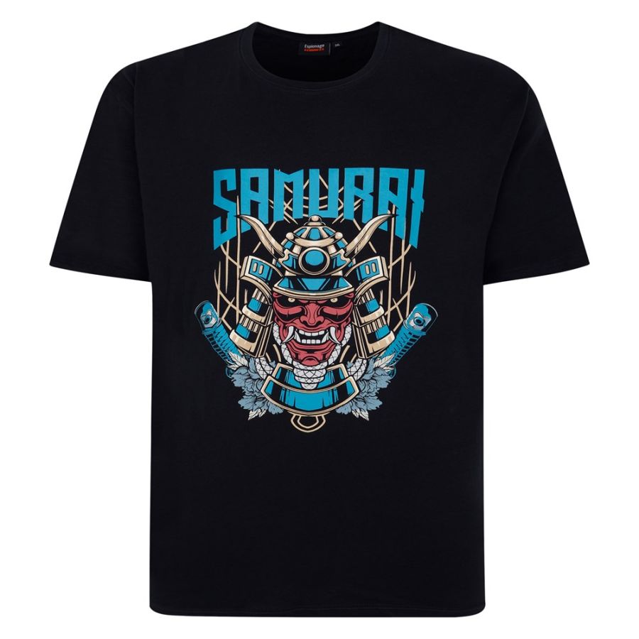 A11758 Espionage Samurai Print T-Shirt