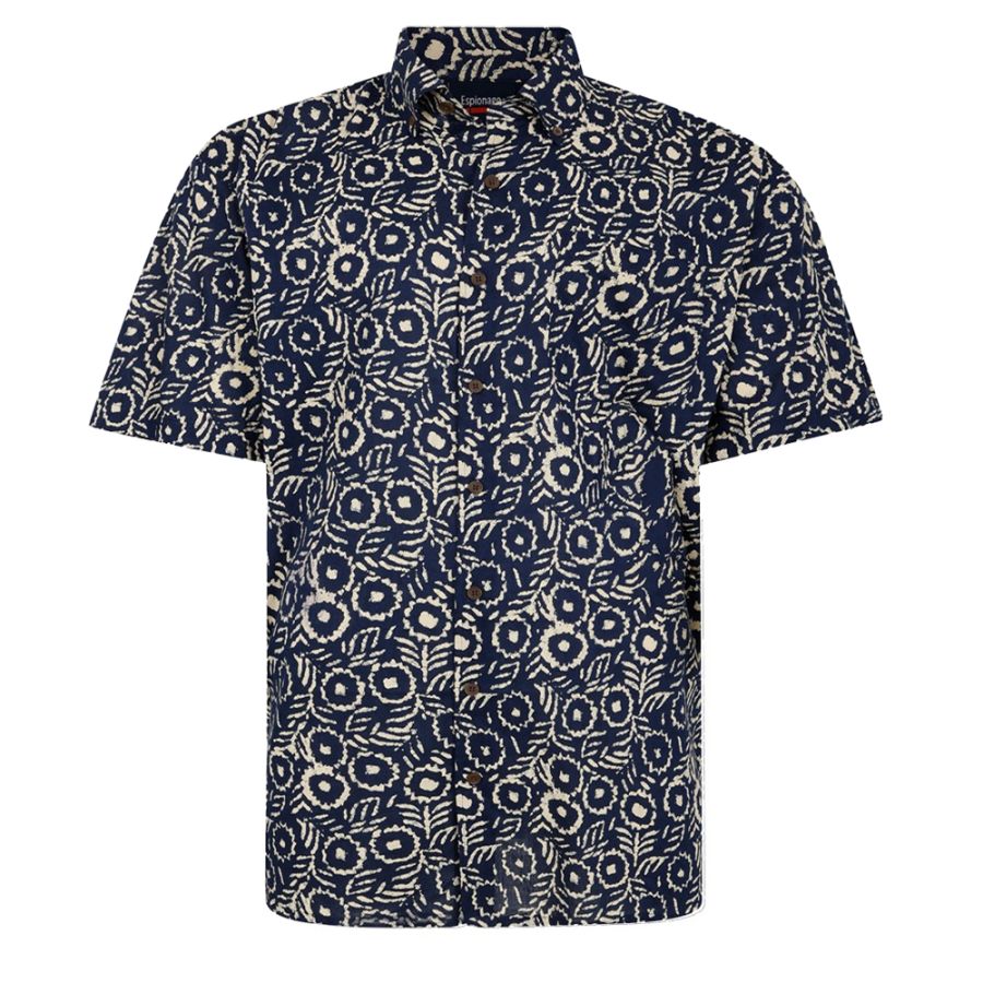 A11768 Espionage Abstract Print Shirt