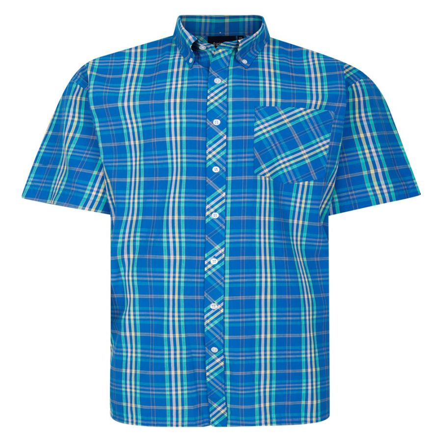 A11773 Espionage Check Shirt (Royal)