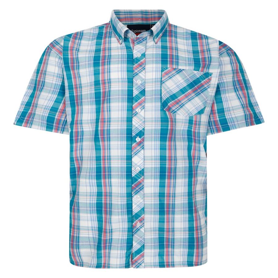 A11773 Espionage Check Shirt (White)