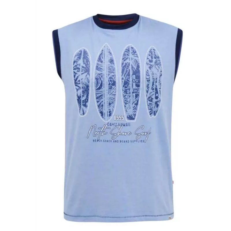 A11781XT Tall Fit D555 Surf board Printed Sleeveless T-Shirt