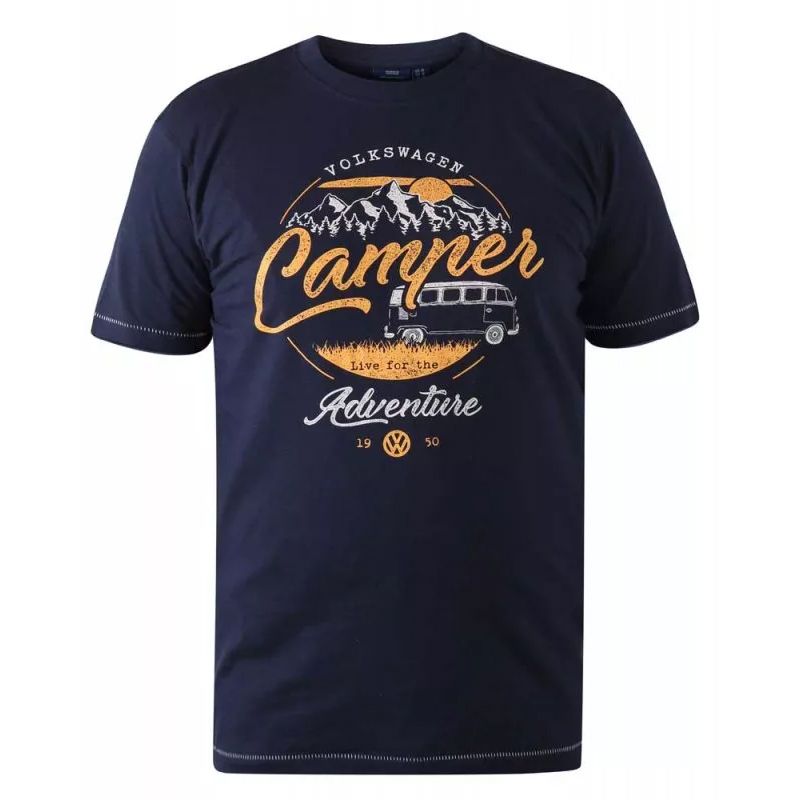 A11782XT Tall Fit D555 Official VW Camper Printed T-Shirt