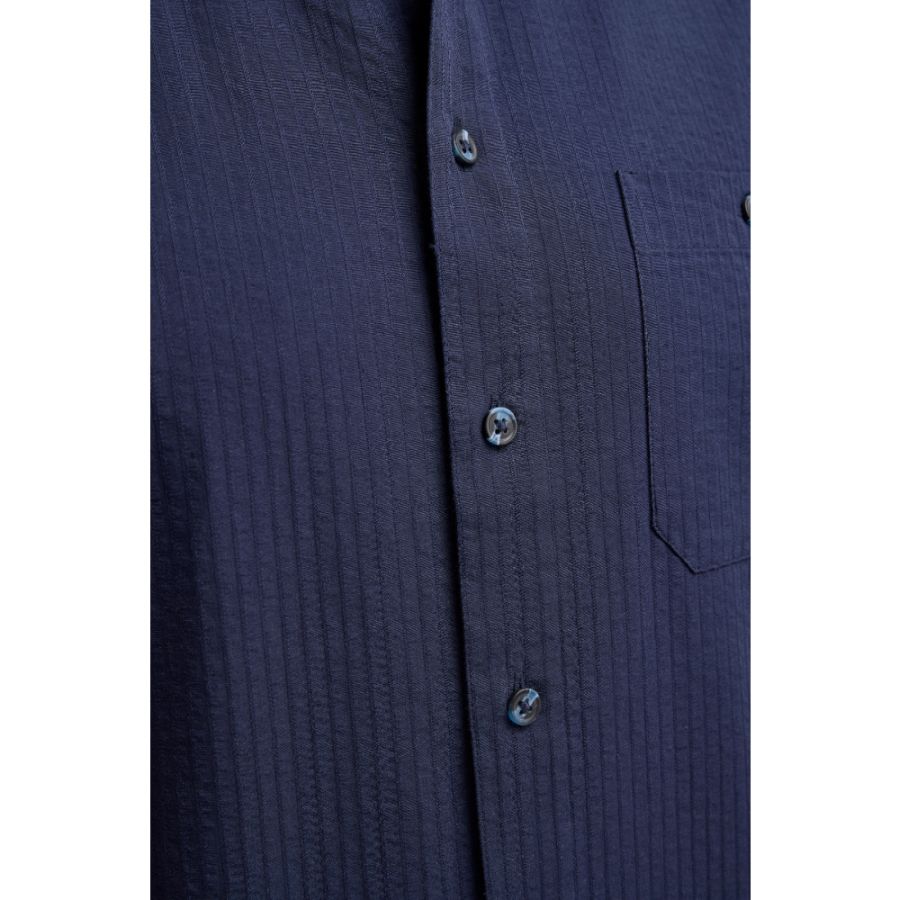 A11794 Double Two Seersucker S/S Shirt (Navy)