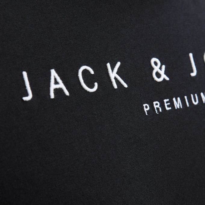 A11797 Jack & Jones Logo Printed T-Shirt (Black)
