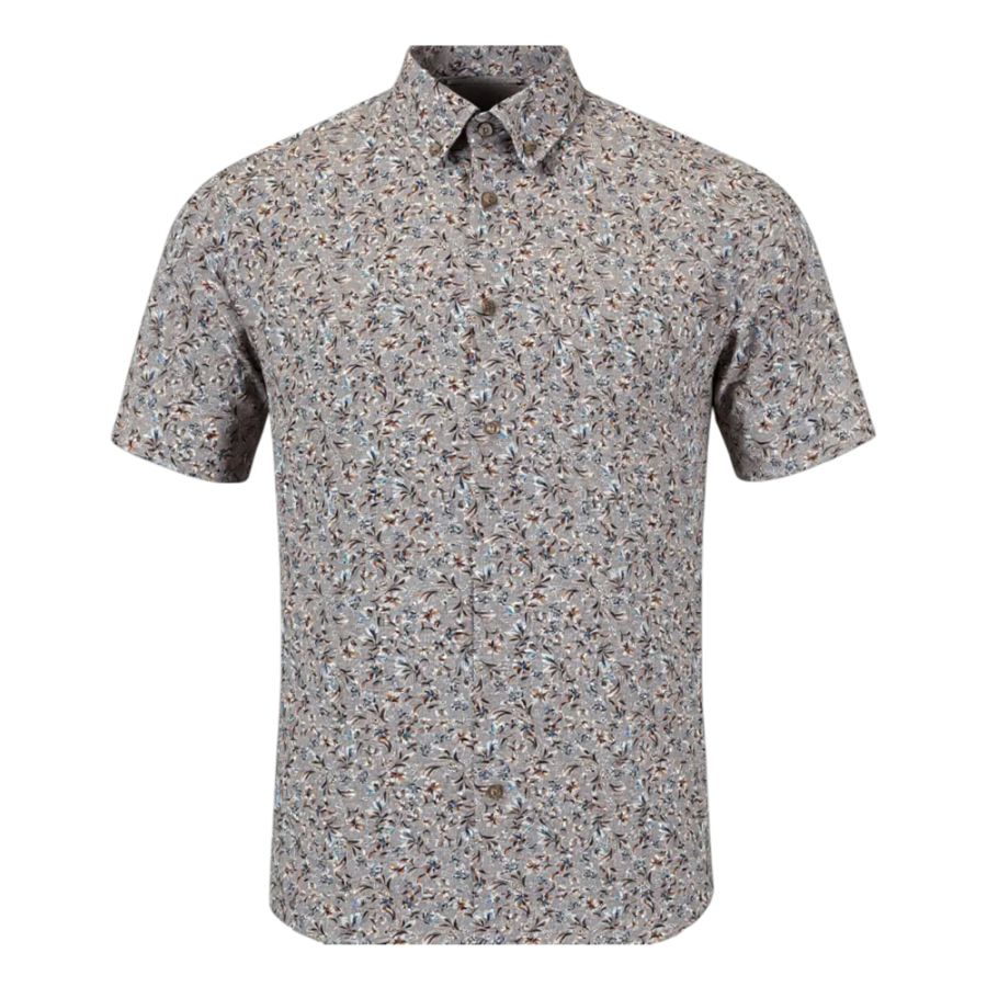 A11807 DG's Drifter Floral Print Shirt (Grey)