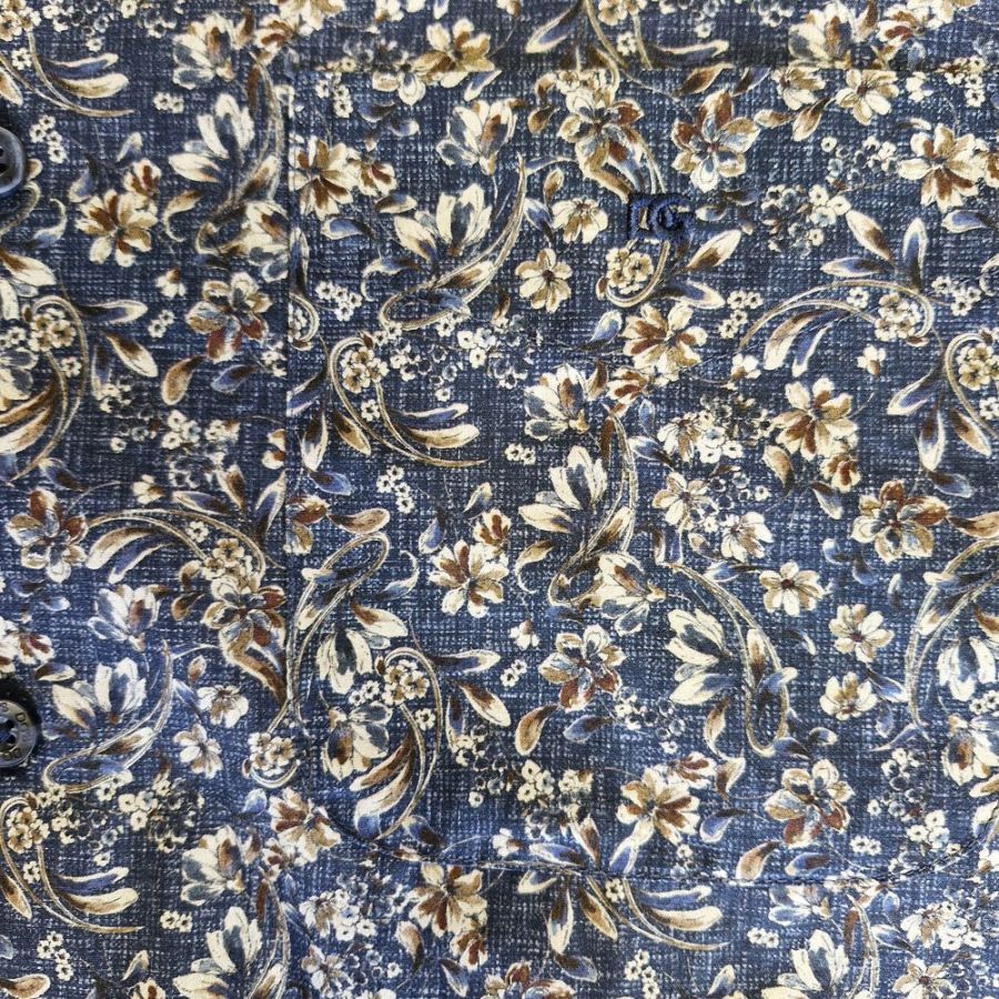 A11807 DG's Drifter Floral Print Shirt (Navy)