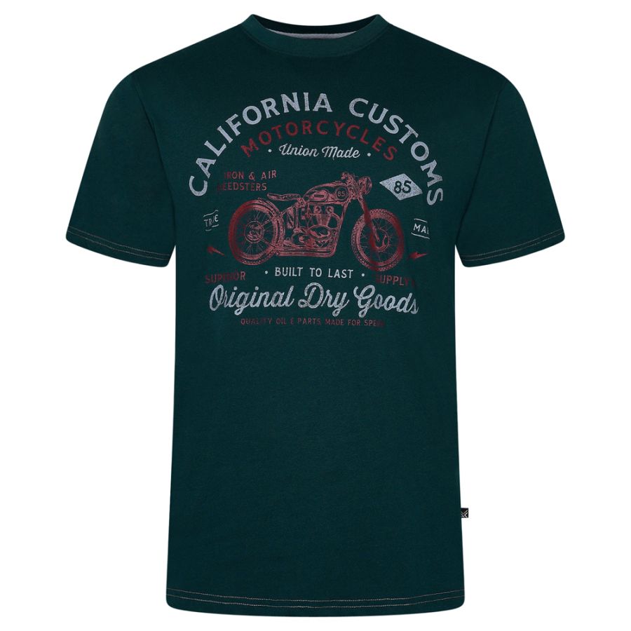 A11808 Kam California Customs Printed T-Shirt