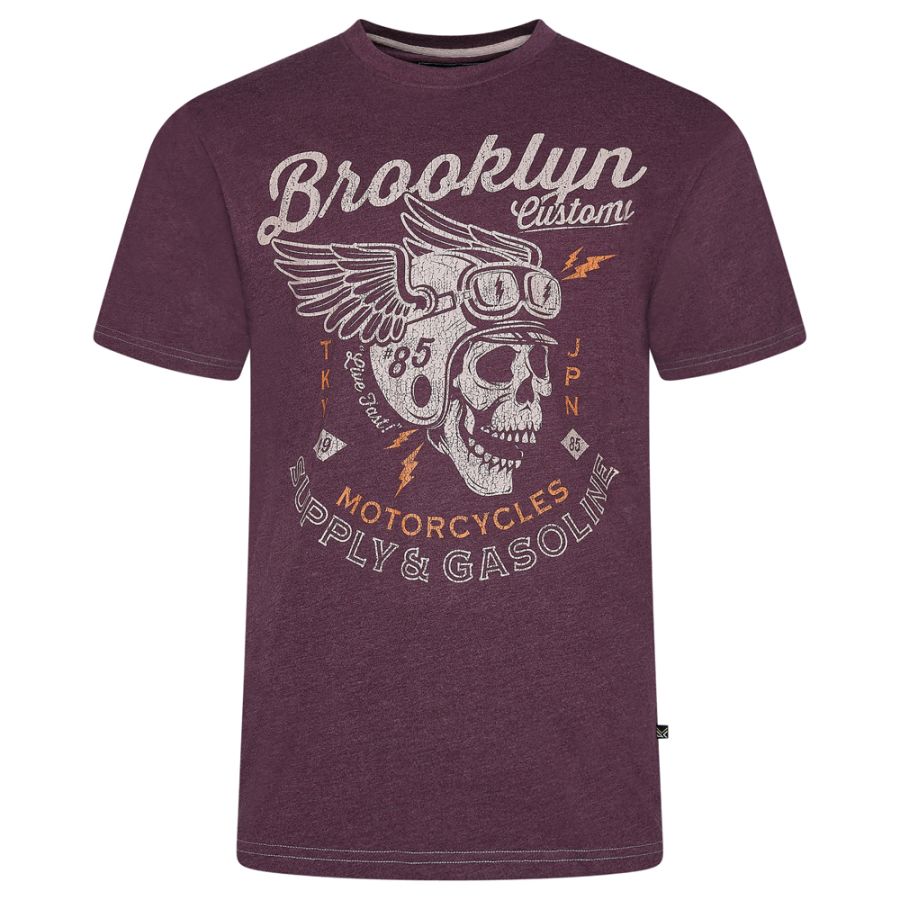 A11809 Kam Brooklyn Customs Printed T-Shirt