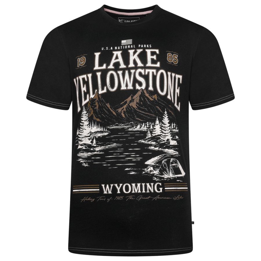 A11811 Kam Lake Yellowstone Printed T-Shirt