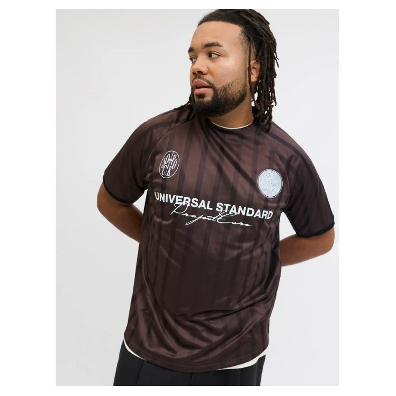 A11815 Jack & Jones Retro Football T-Shirt (Brown)