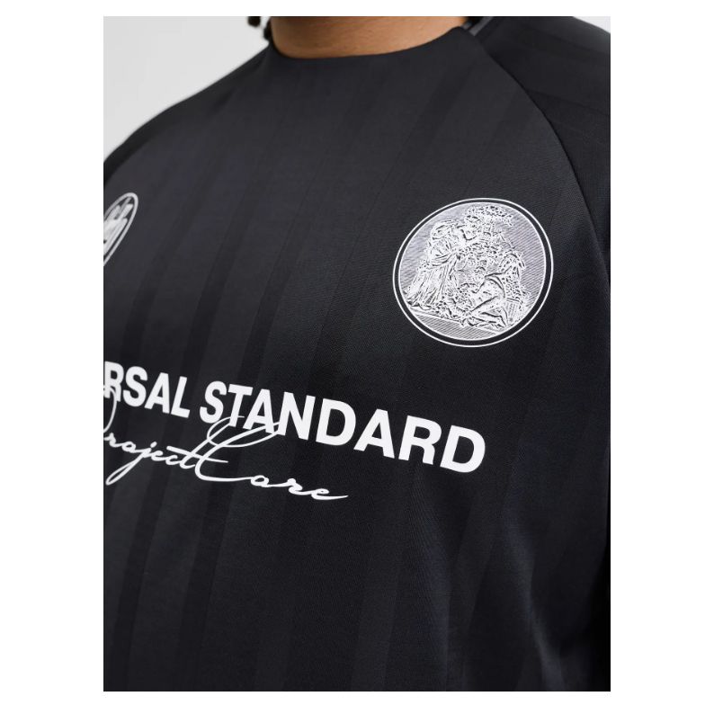 A11815 Jack & Jones Retro Football T-Shirt (Black)