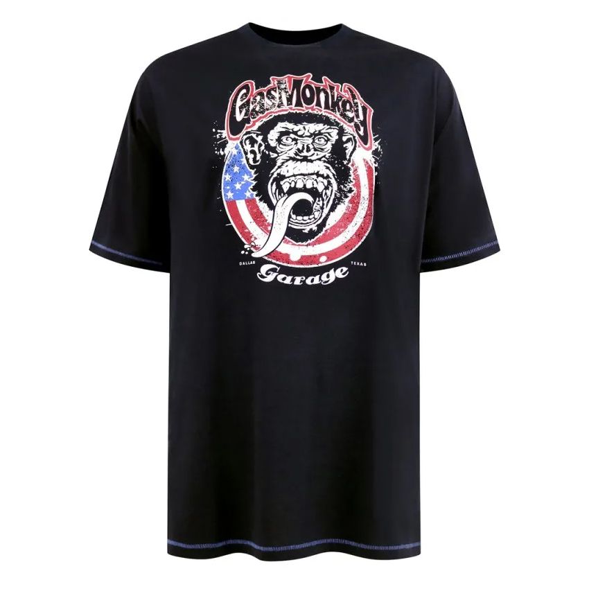 A11830 D555 Official Gas Monkey Printed T-Shirt