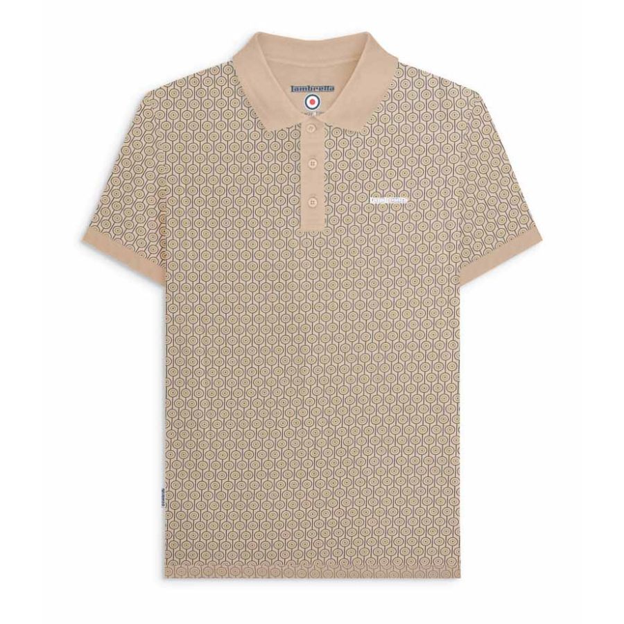 A11841 Lambretta Geo Roundel Polo Shirt