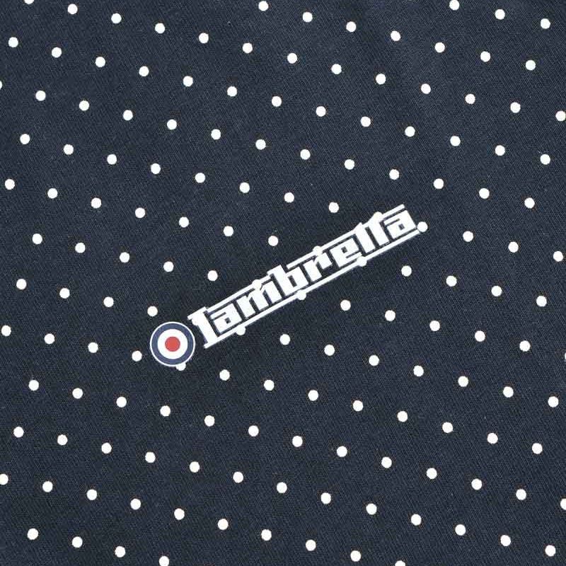 A11844 Lambretta Polkadot Polo Shirt