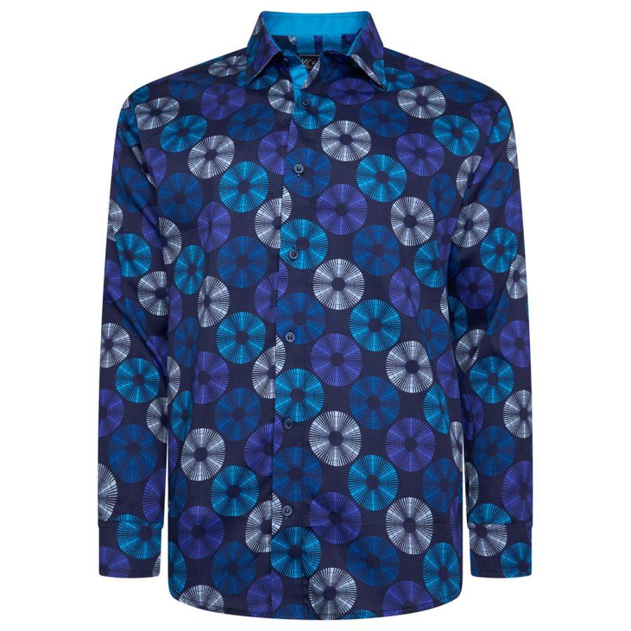 A11855 Kam Record Print Shirt