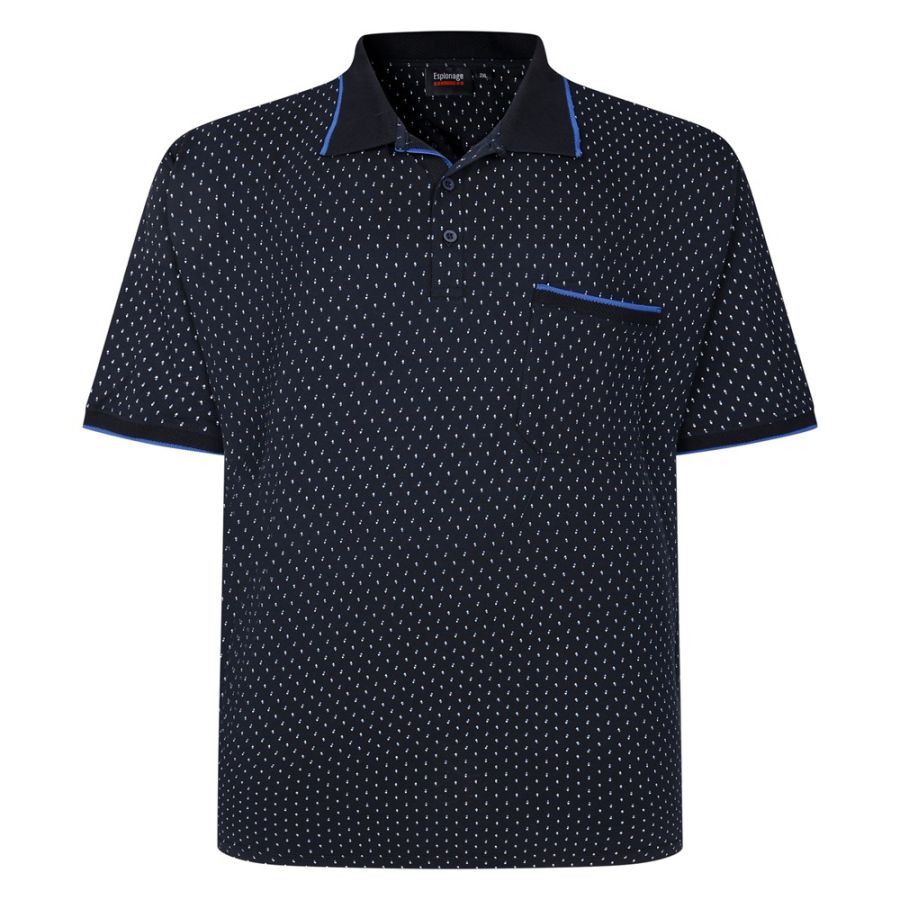 A11856 Espionage Printed Polo Shirt