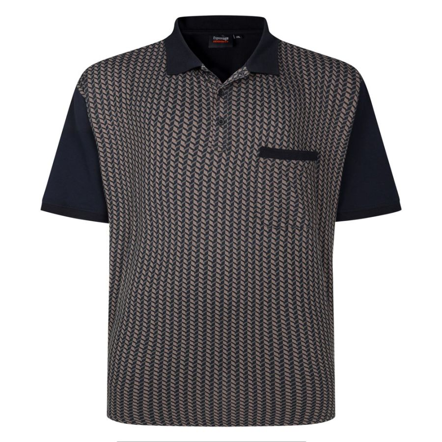 A11857 Espionage Printed Polo Shirt