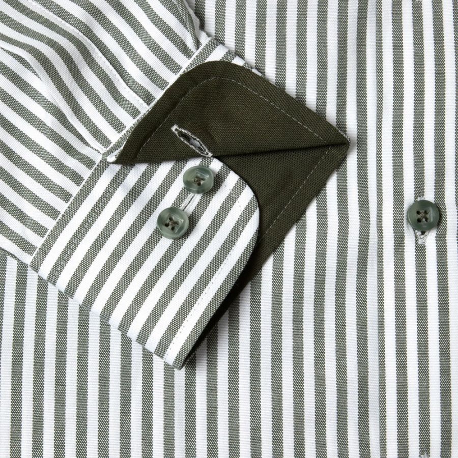 A11859 DG's Drifter Casual Stripe Shirt (Green)