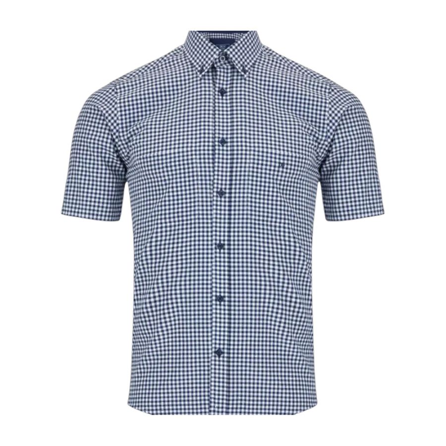 A11860 DG's Drifter Short Sleeve Check Shirt (Navy)