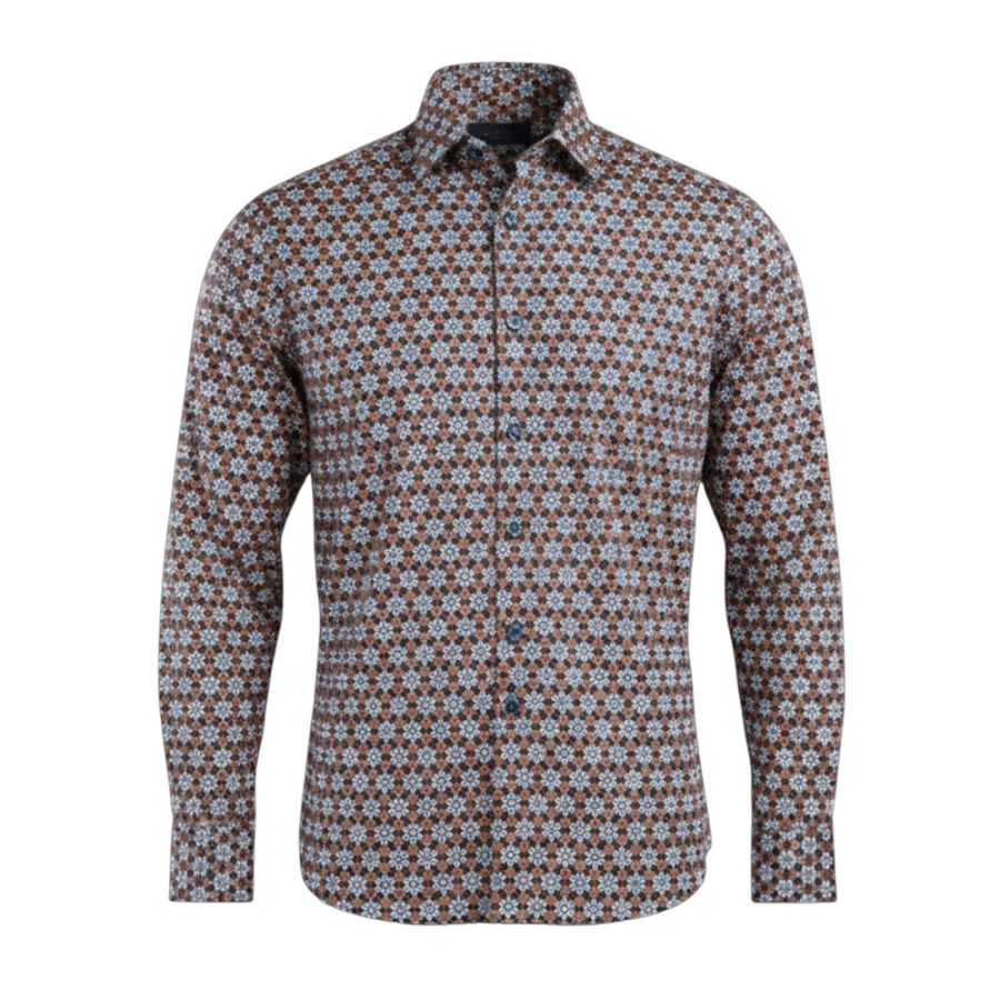 A11861 Double Two Retro Flower Power Shirt