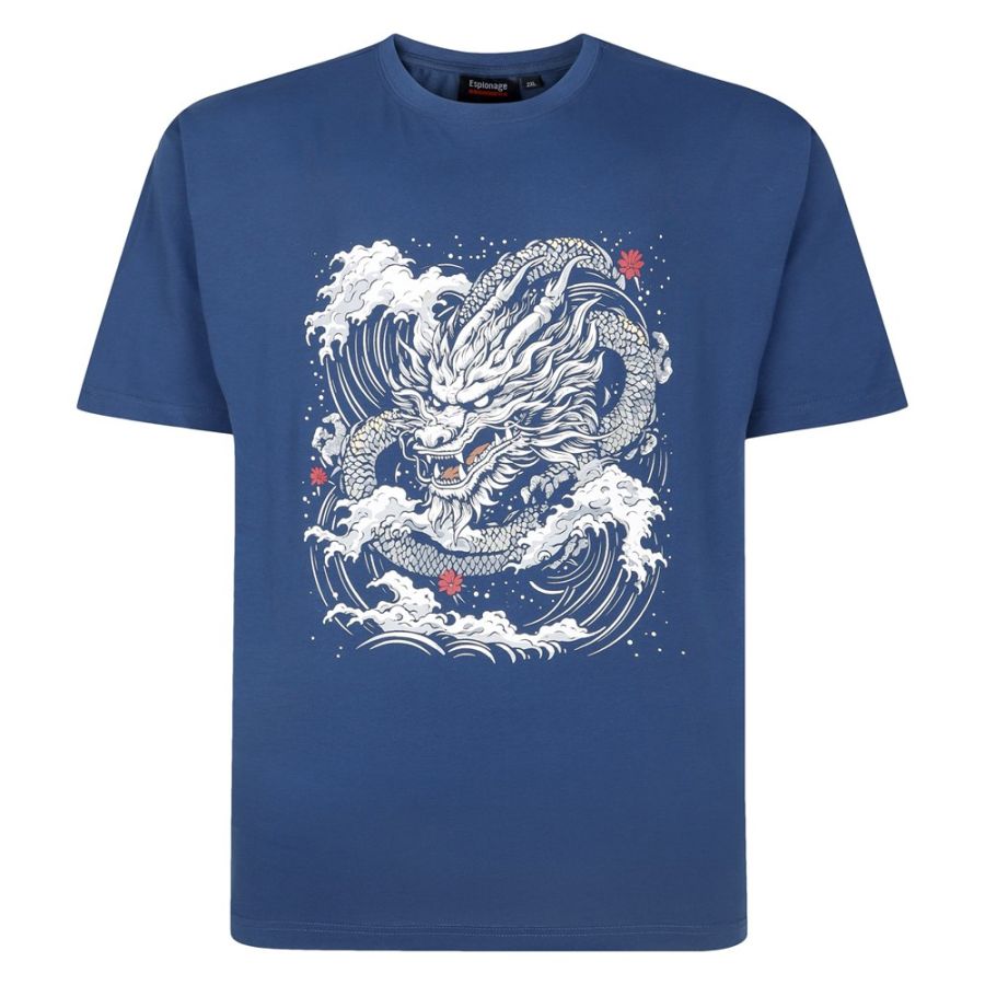 A11873 Espionage Dragon Printed T-Shirt