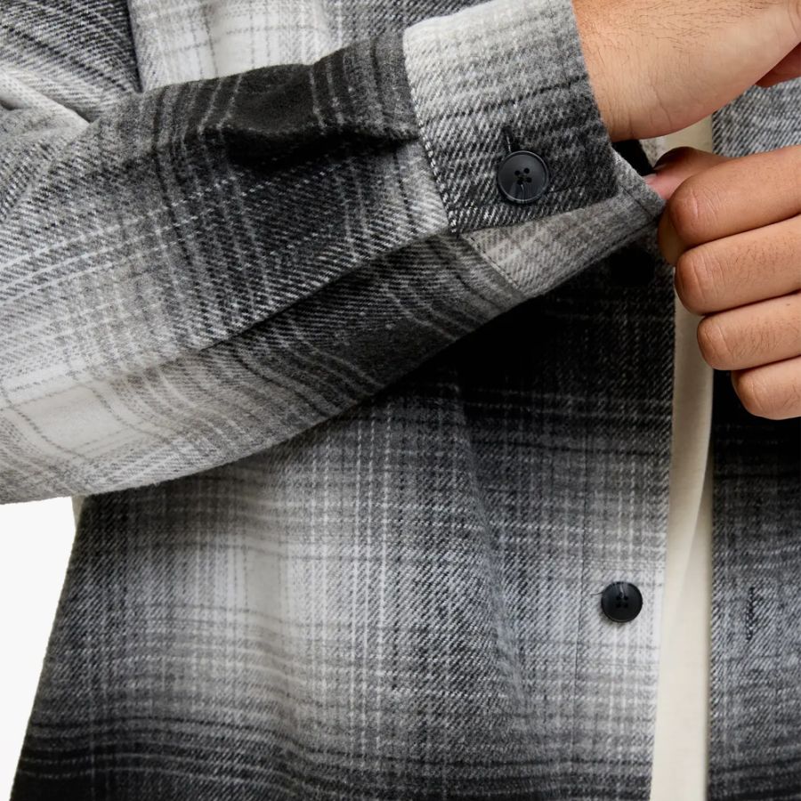 A11878 Jack & Jones Heavy Brush Overshirt Jacket (Grey)