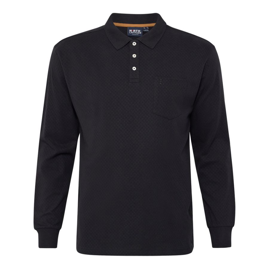 A11879XT Tall Fit North Latitude Long Sleeve Polo Shirt