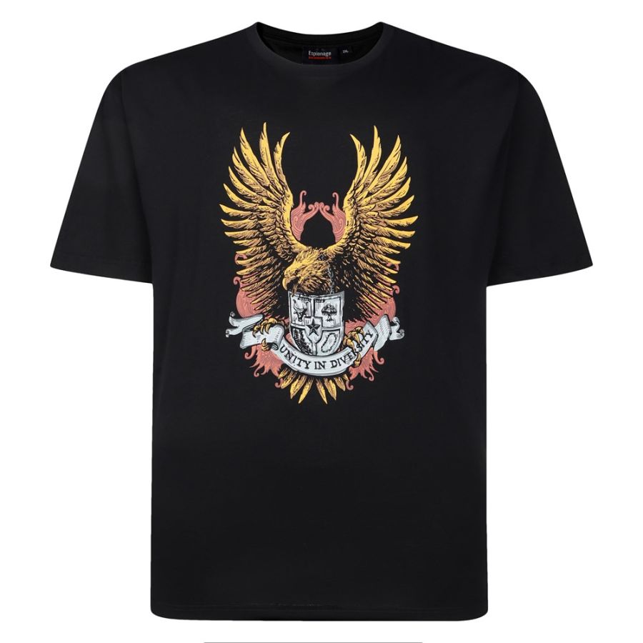 A11890 Espionage Eagle Printed T-Shirt