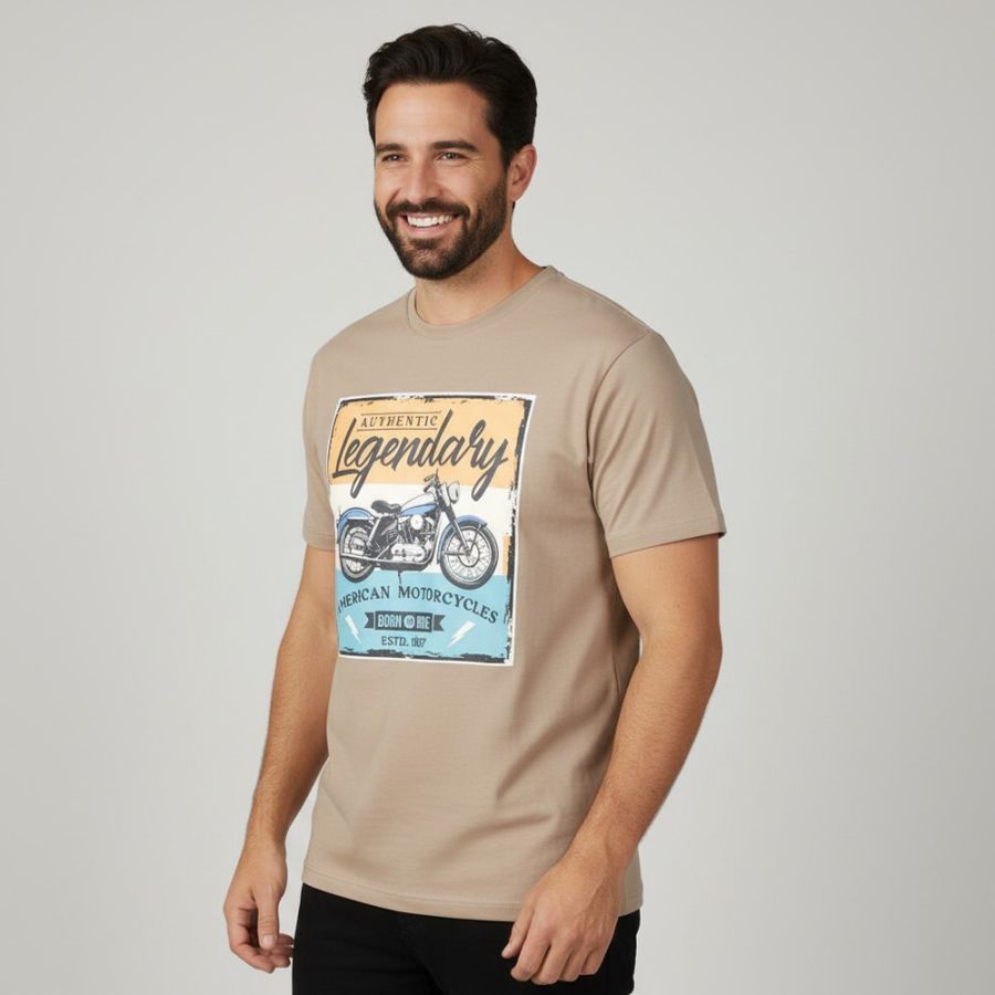 A11891 Espionage Motorcycles Printed T-Shirt