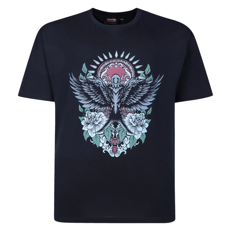A11892 Espionage Tiger Swallow Printed T-Shirt