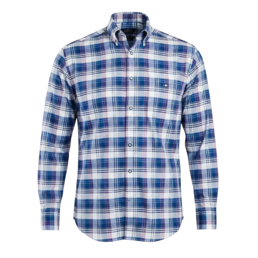 A11896 Double Two Oxford Check Shirt