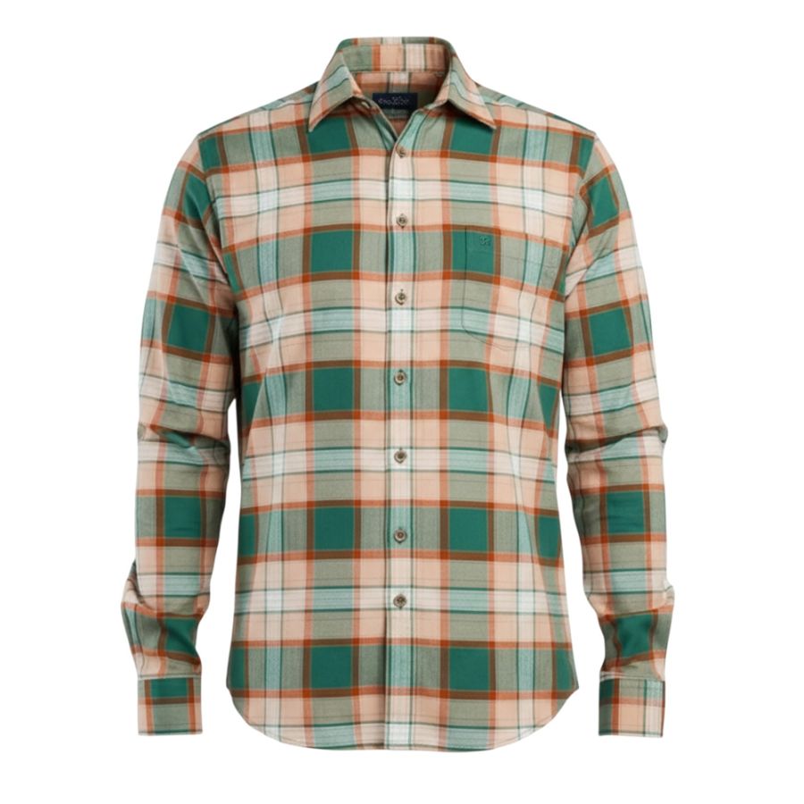 A11897 Double Two Warm Handle Check Shirt