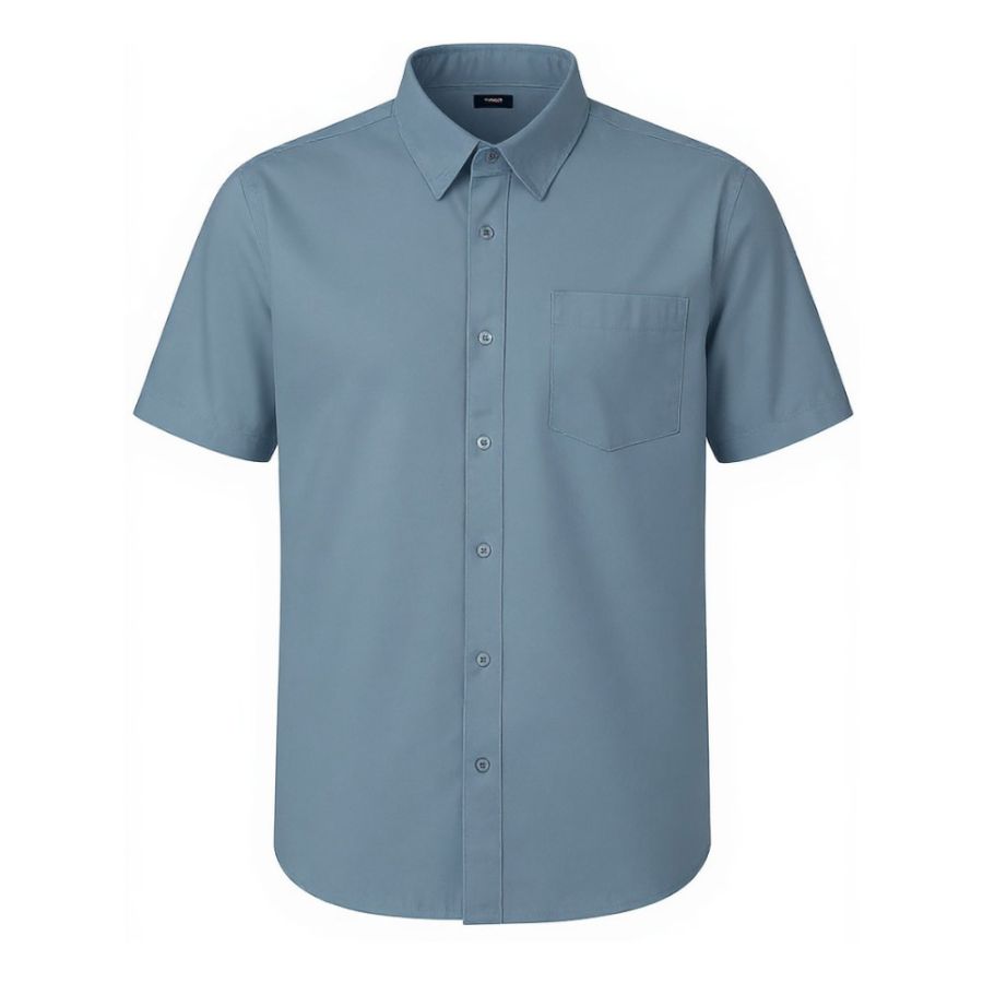 A11906S Ed Baxter Stretch Oxford Shirt (Blue)