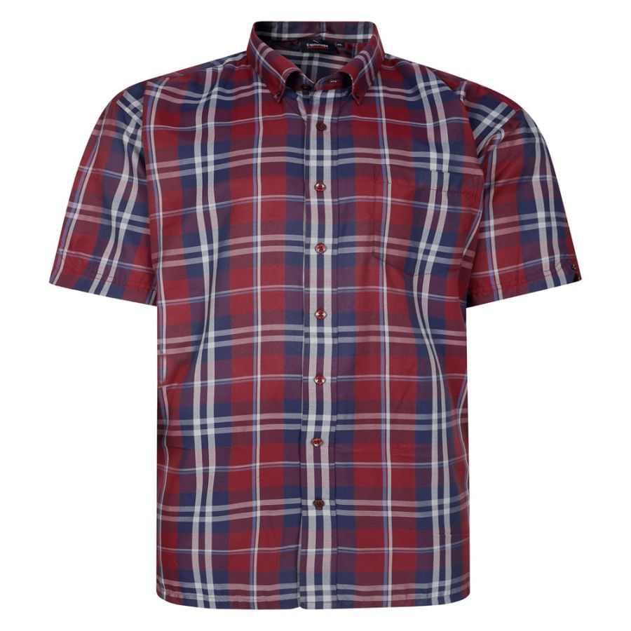 A11910 Espionage Check Shirt (Burg)