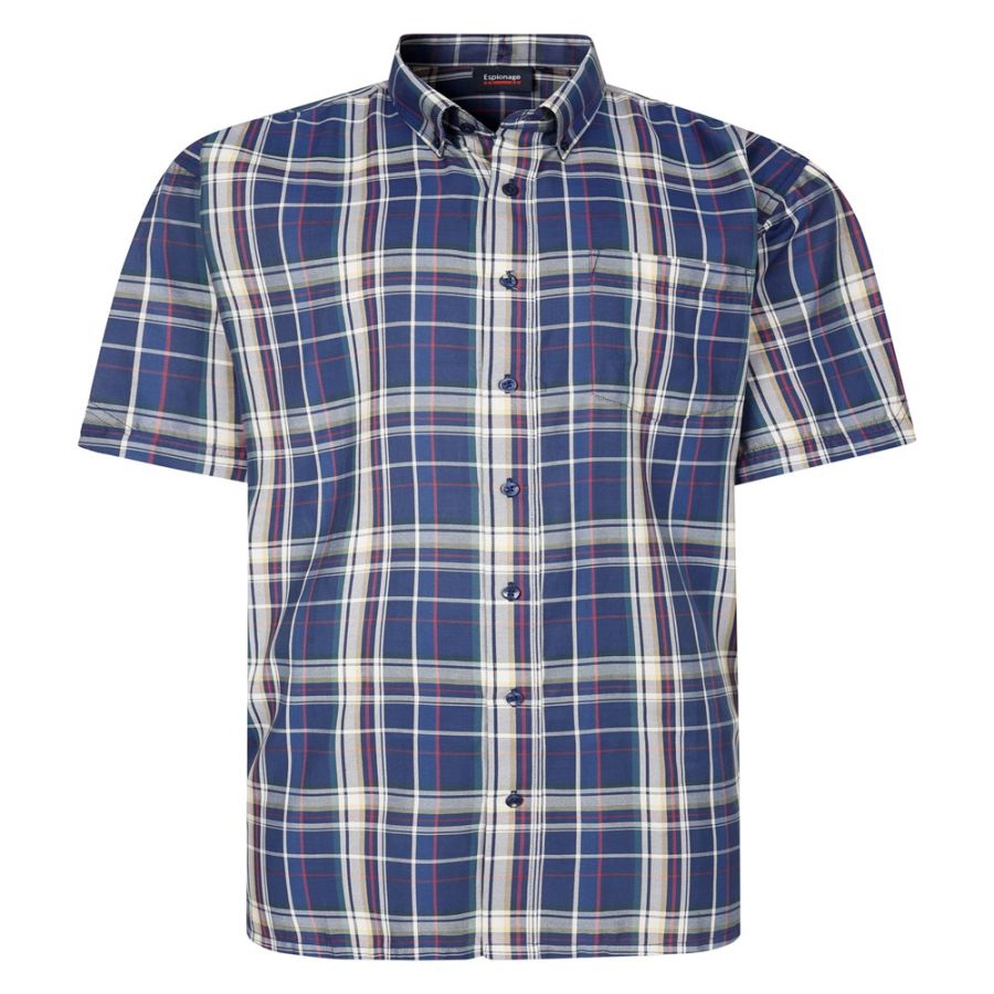 A11910 Espionage Check Shirt (Navy)