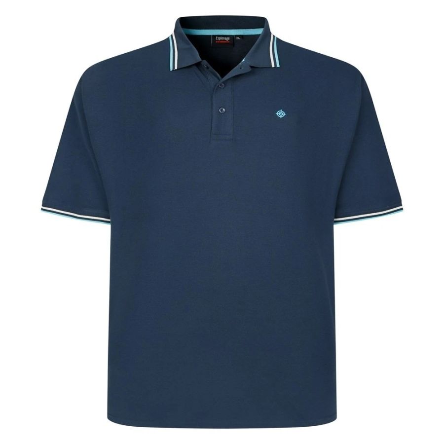 A11911 Espionage Tipped Pique Polo Shirt (Kingfisher)