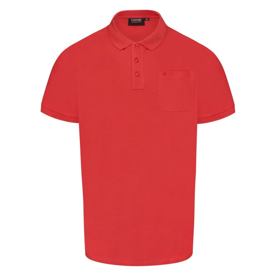 A11912 Espionage Pique Polo Shirt with Chest Pocket (Orange)
