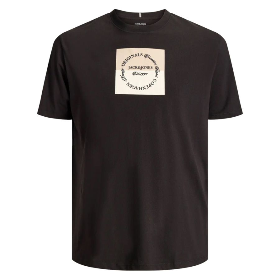 A11915 Jack & Jones Printed T-Shirt (Black)