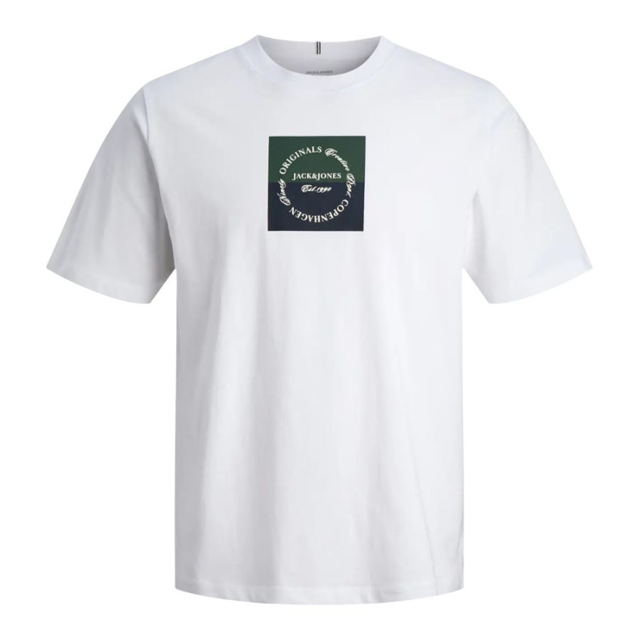 A11915 Jack & Jones Printed T-Shirt (White)