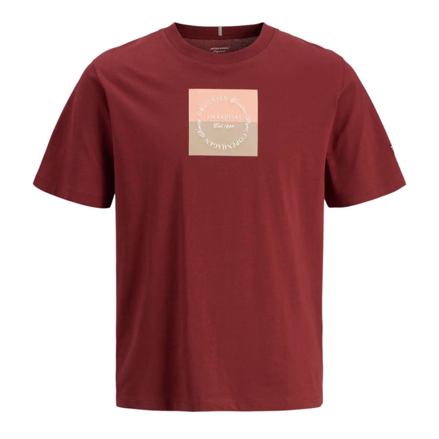 A11915 Jack & Jones Printed T-Shirt (Wine)