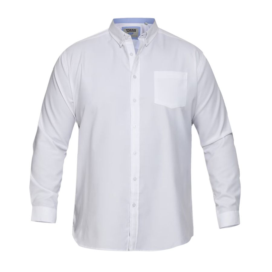A11921XT Tall Fit D555 Oxford Long Sleeve Shirt (White)