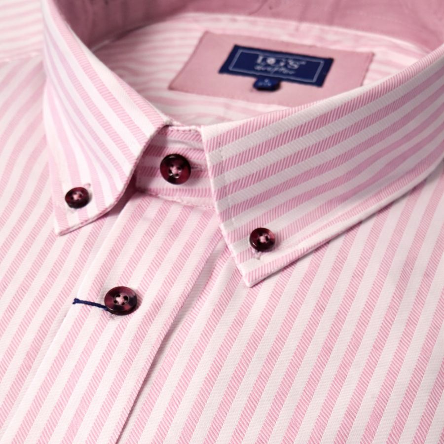 A11926 DG's Drifter Bengal Stripe Shirt (Pink)