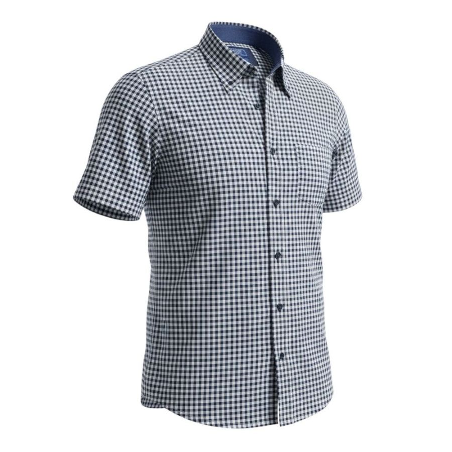 A11930 DG's Drifter Gingham Check Shirt (Navy)