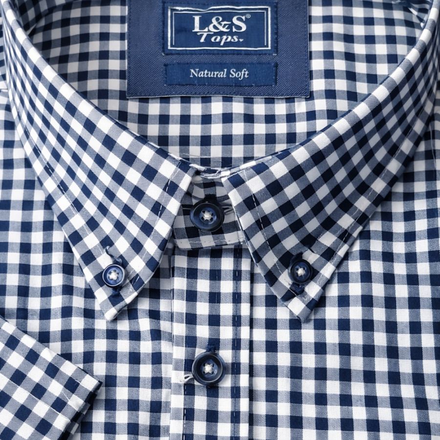 A11930 DG's Drifter Gingham Check Shirt (Navy)