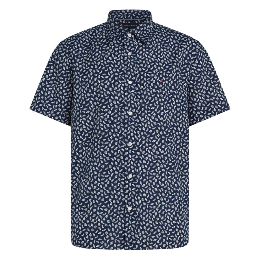 A11934 Tommy Hilfiger Linen Blend AOP Shirt