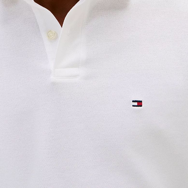 A11936 Tommy Hilfiger Stretch Pique Polo Shirt (White)