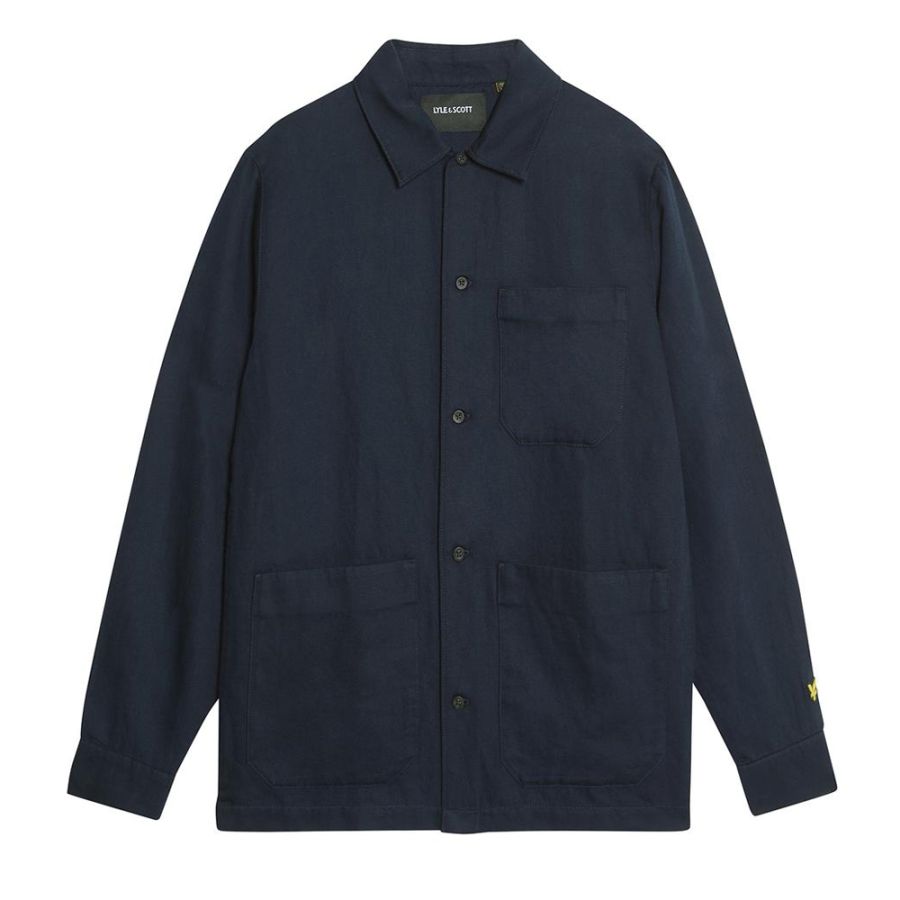 A11950 Lyle & Scott Linen Blend Overshirt